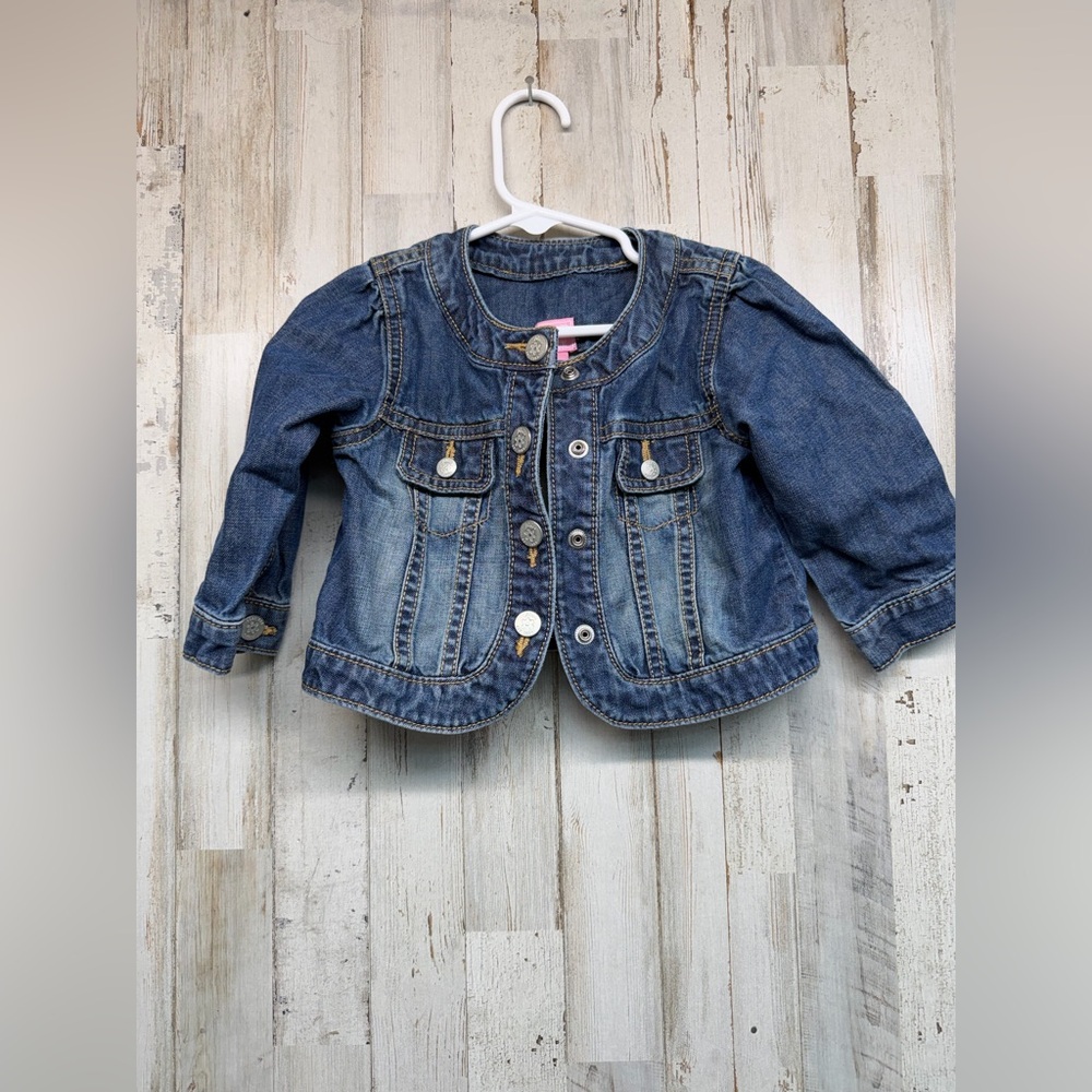 Jean Jacket 12-18 Month Blue Girls Baby Long Sleeved Children’s Place Button